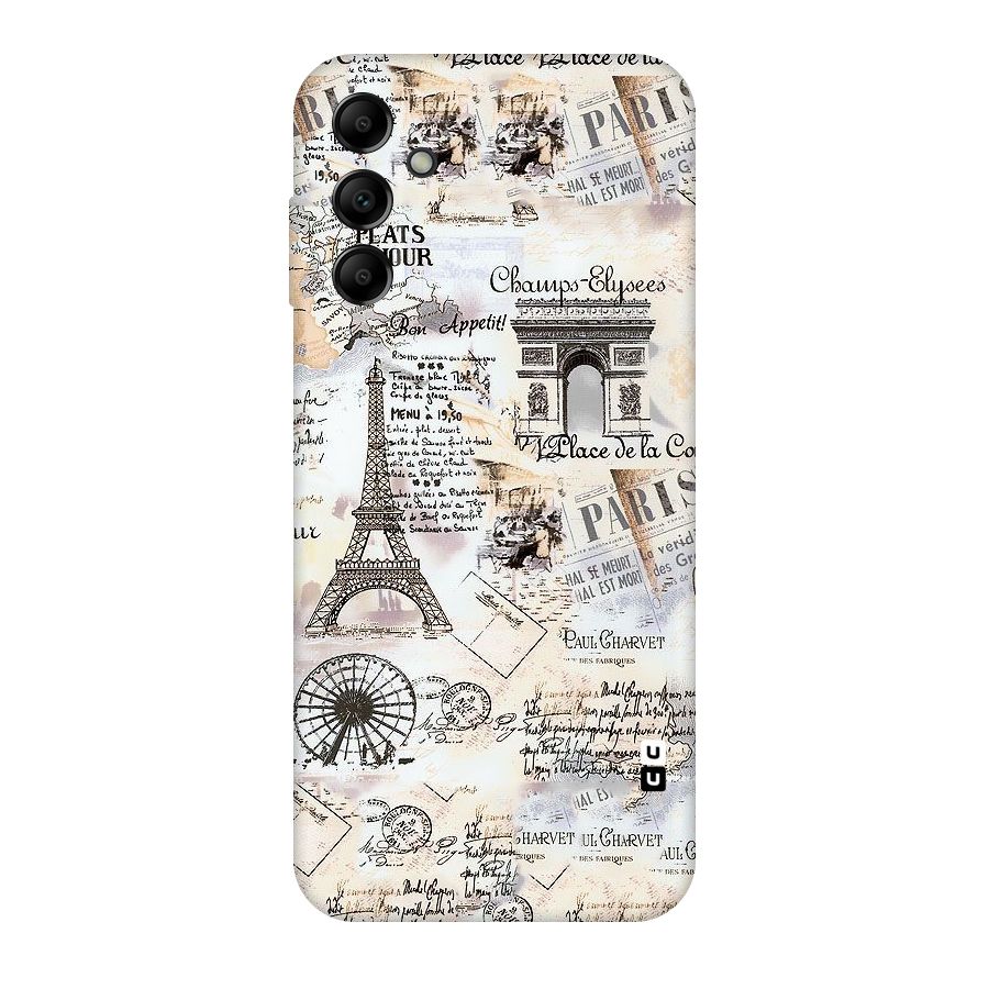 Paris Paper Original Polycarbonate Back Case for Galaxy A14 5G