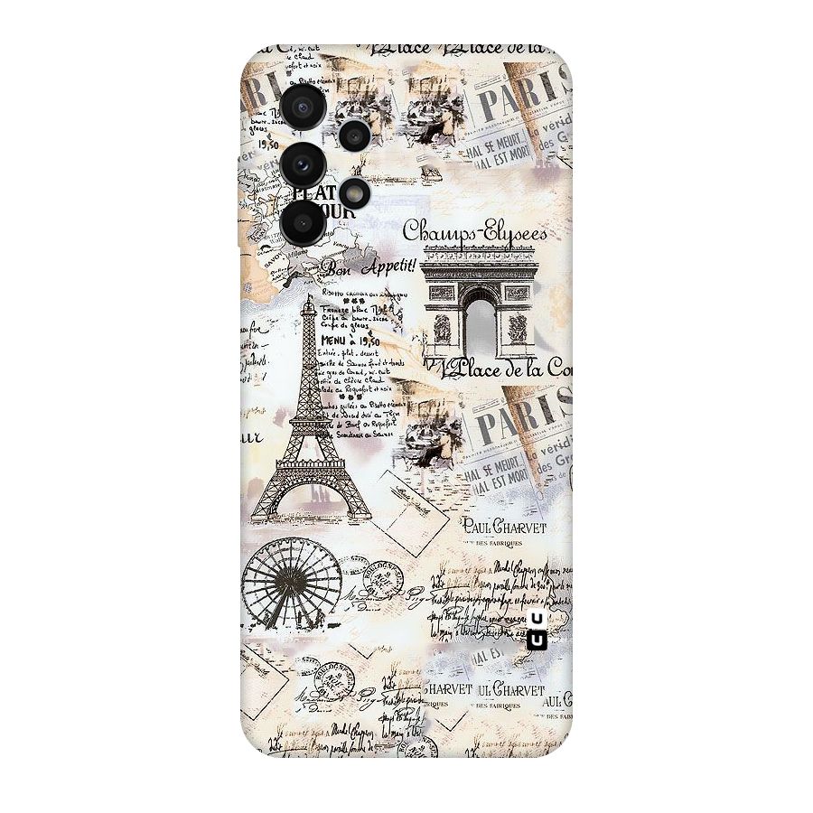 Paris Paper Original Polycarbonate Back Case for Galaxy A23