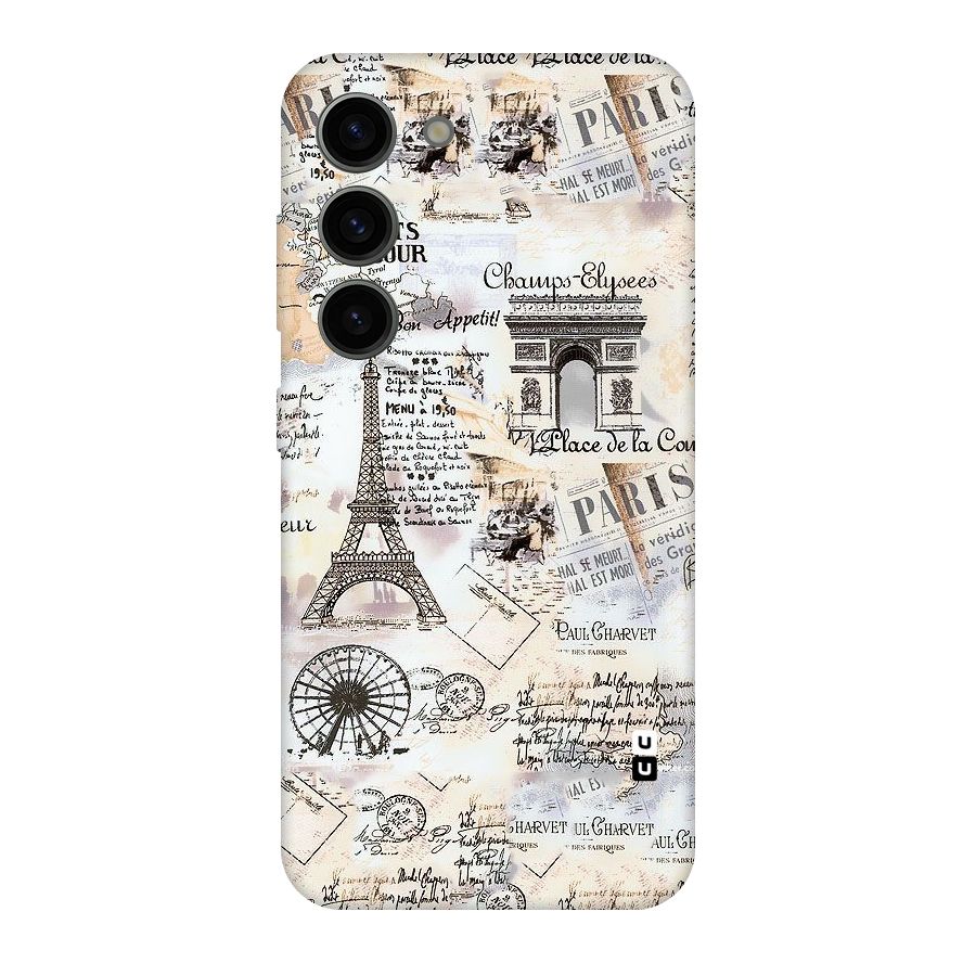 Paris Paper Original Polycarbonate Back Case for Galaxy S23