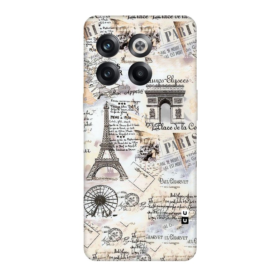 Paris Paper Original Polycarbonate Back Case for OnePlus 10T