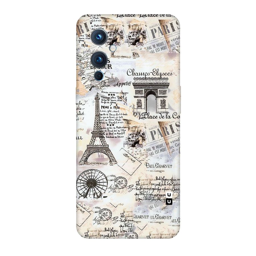 Paris Paper Original Polycarbonate Back Case for OnePlus 9