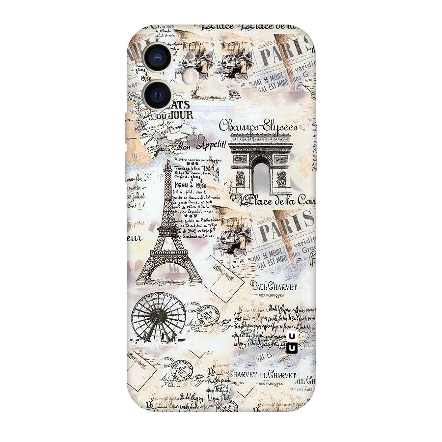 Paris Paper Original Polycarbonate Back Case for iPhone 12