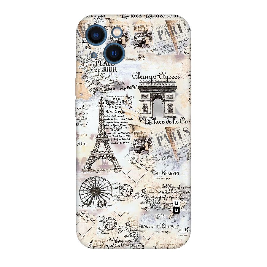Paris Paper Original Polycarbonate Back Case for iPhone 13