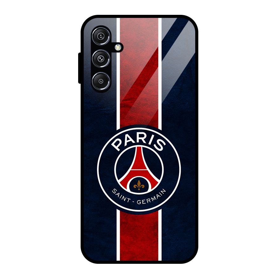 Paris Saint Germain Football Club Glass Back Case for Galaxy M34 5G