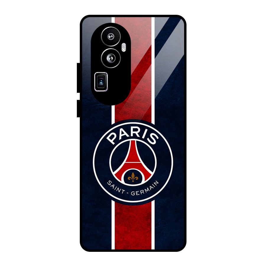 Paris Saint Germain Football Club Glass Back Case for Oppo Reno10 Pro Plus