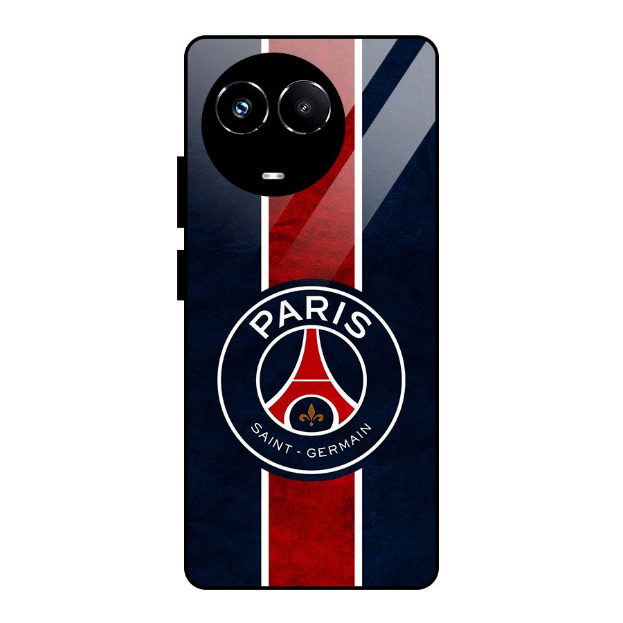 Paris Saint Germain Football Club Glass Back Case for Realme Narzo 60X