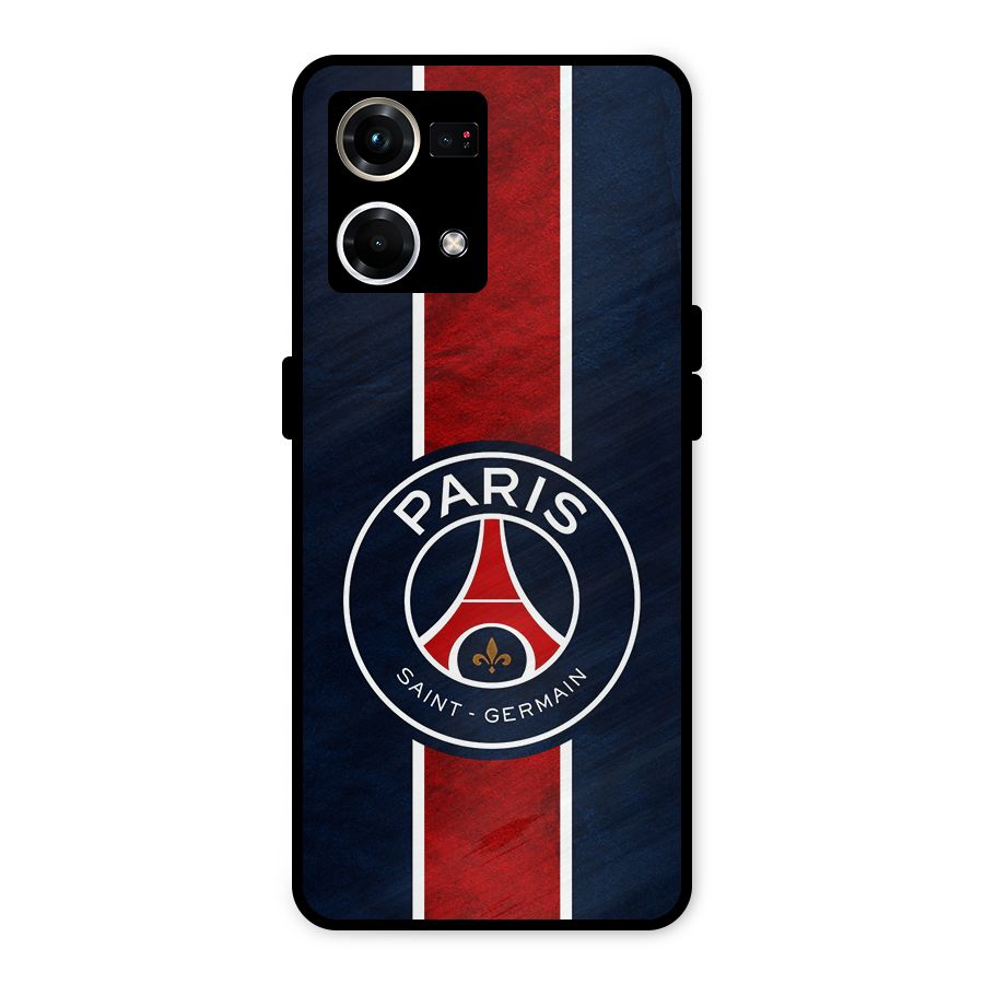Paris Saint Germain Football Club Metal Back Case for Oppo F21s Pro 4G