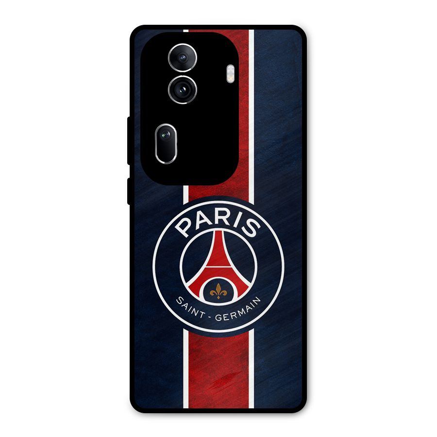 Paris Saint Germain Football Club Metal Back Case for Oppo Reno11 Pro 5G