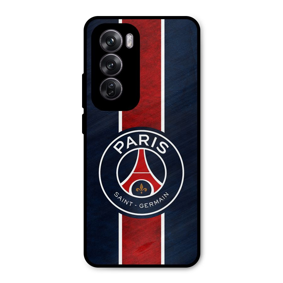 Paris Saint Germain Football Club Metal Back Case for Oppo Reno12 Pro