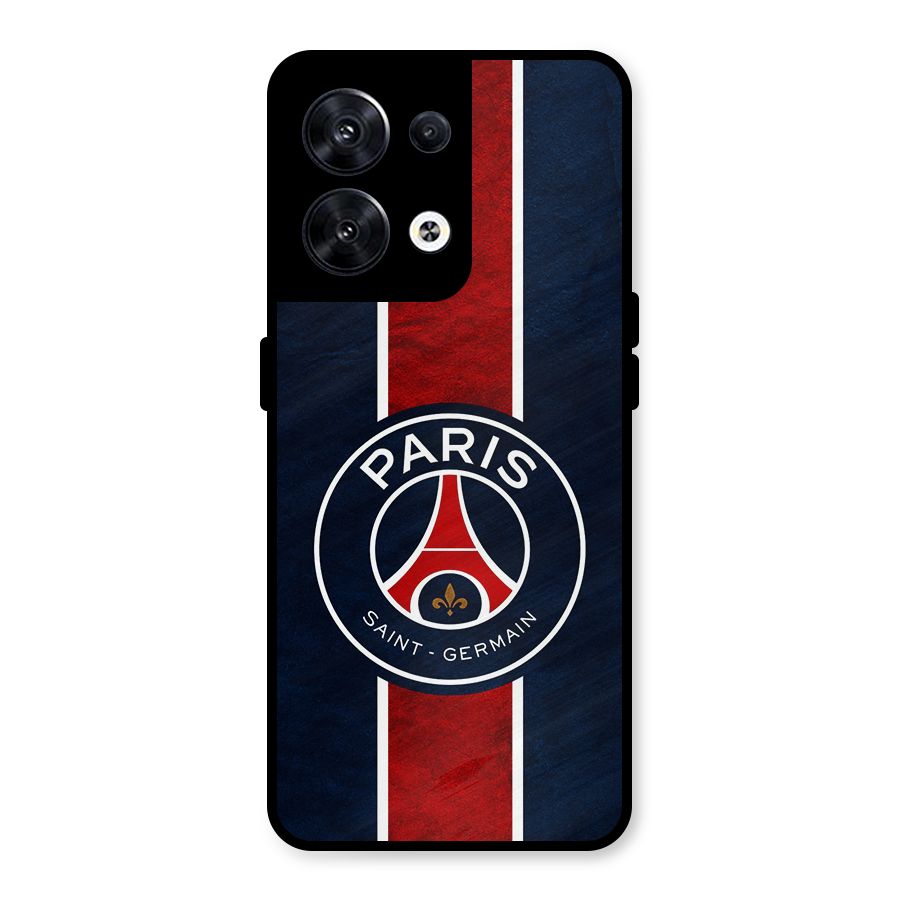 Paris Saint Germain Football Club Metal Back Case for Oppo Reno8 5G
