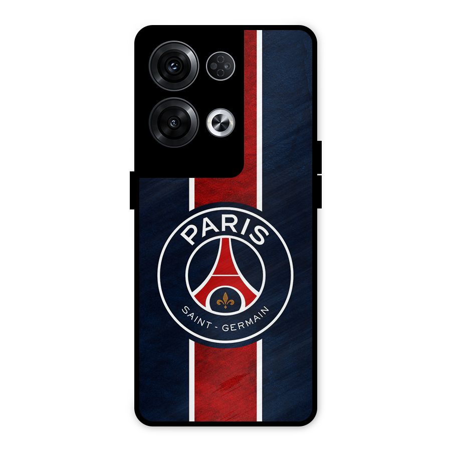Paris Saint Germain Football Club Metal Back Case for Oppo Reno8 Pro 5G