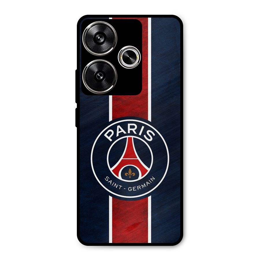 Paris Saint Germain Football Club Metal Back Case for Poco F6