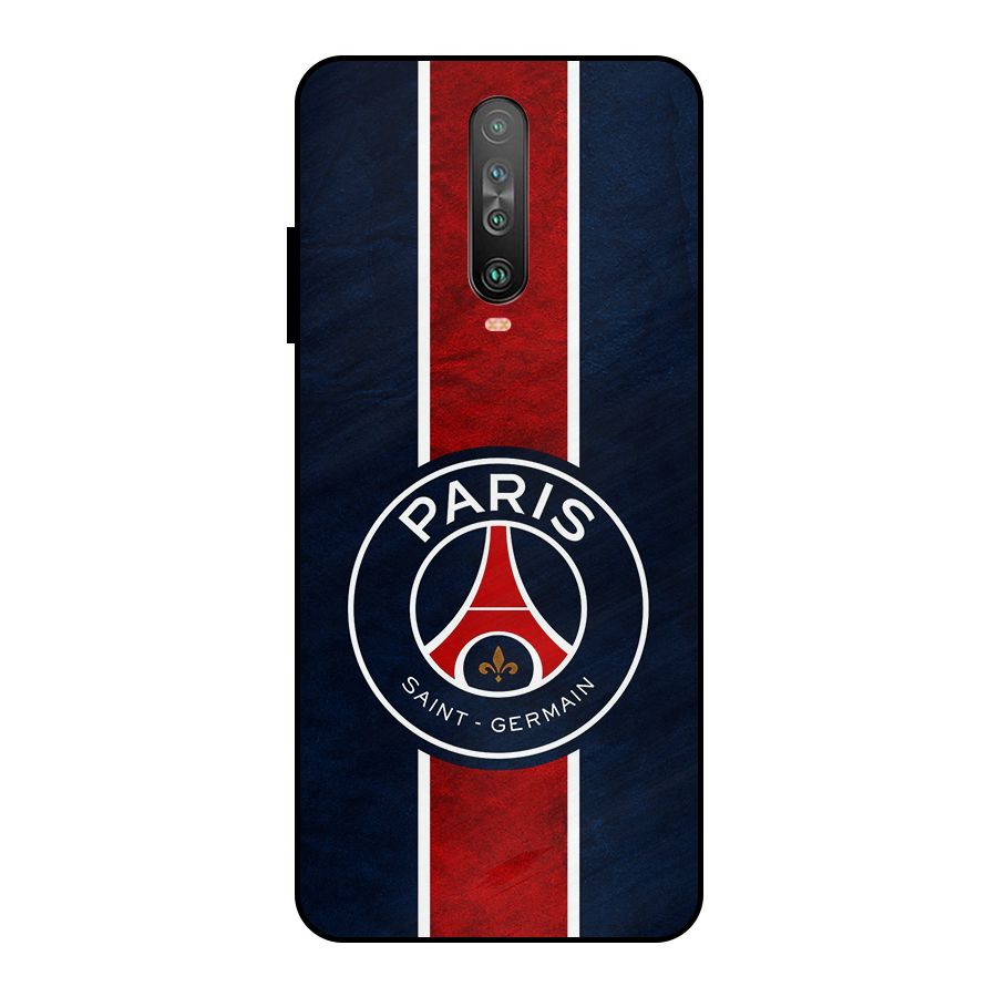 Paris Saint Germain Football Club Metal Back Case for Poco X2