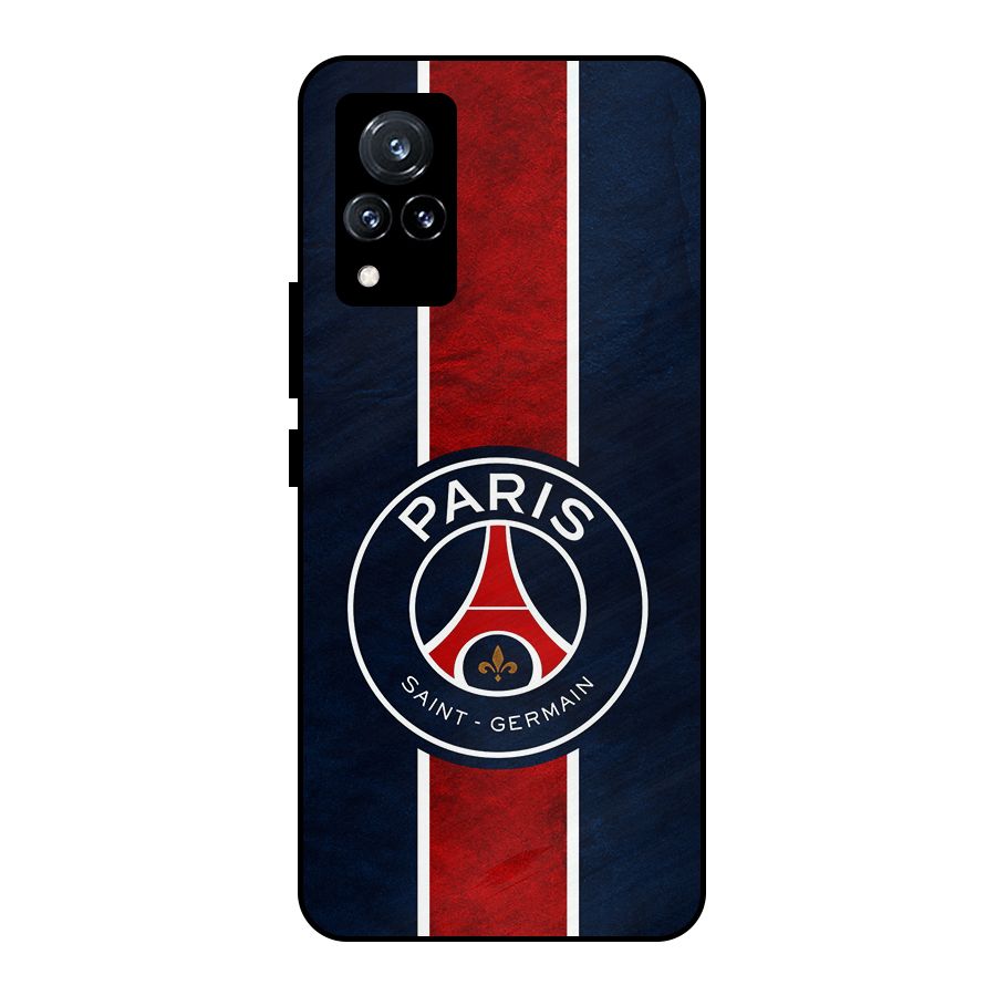 Paris Saint Germain Football Club Metal Back Case for Vivo V21 5G