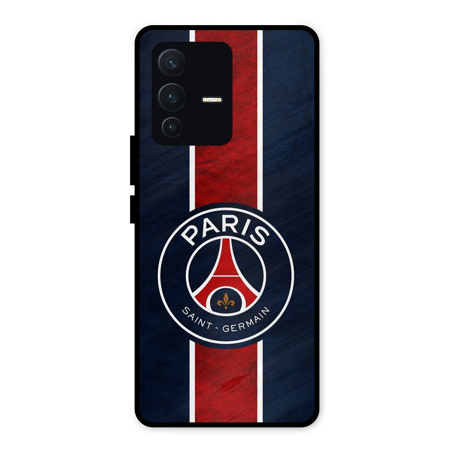 Paris Saint Germain Football Club Metal Back Case for Vivo V23 5G