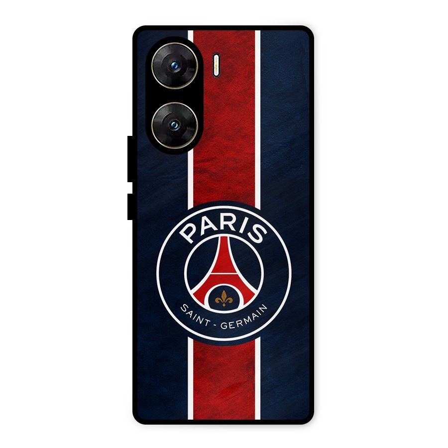 Paris Saint Germain Football Club Metal Back Case for Vivo V29e