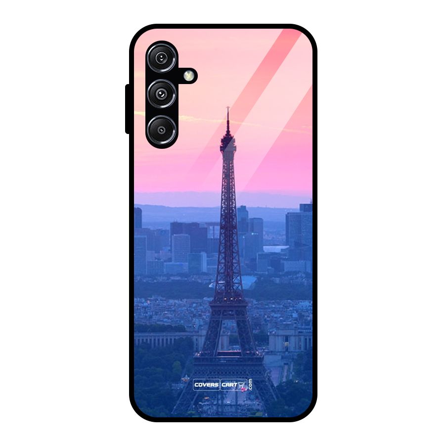 Paris Tower Glass Back Case for Galaxy M34 5G
