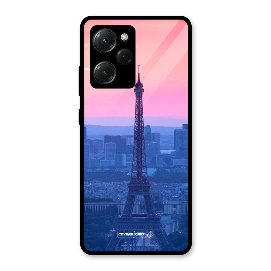 Paris Tower Glass Back Case for Poco X5 Pro
