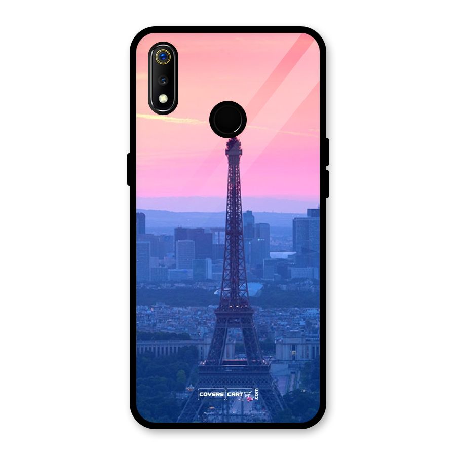Paris Tower Glass Back Case for Realme 3i