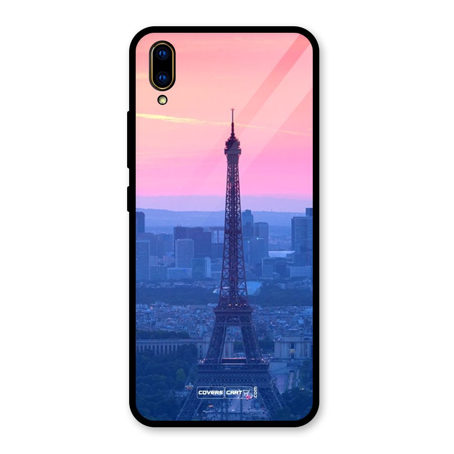 Paris Tower Glass Back Case for Vivo V11 Pro