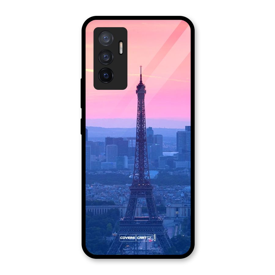 Paris Tower Glass Back Case for Vivo V23e