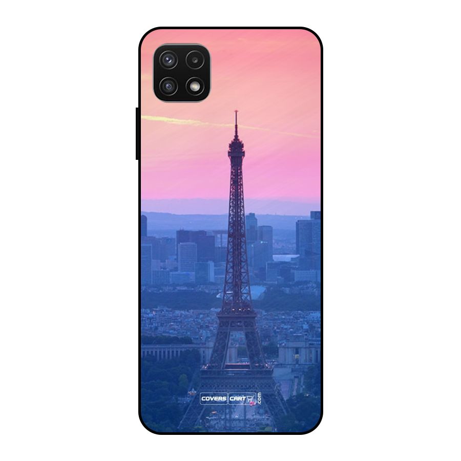 Paris Tower Metal Back Case for Galaxy A22 5G
