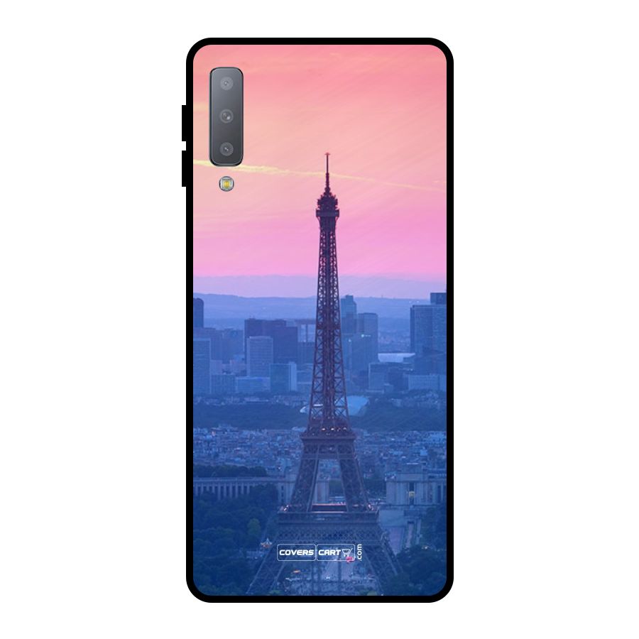 Paris Tower Metal Back Case for Galaxy A7 (2018)
