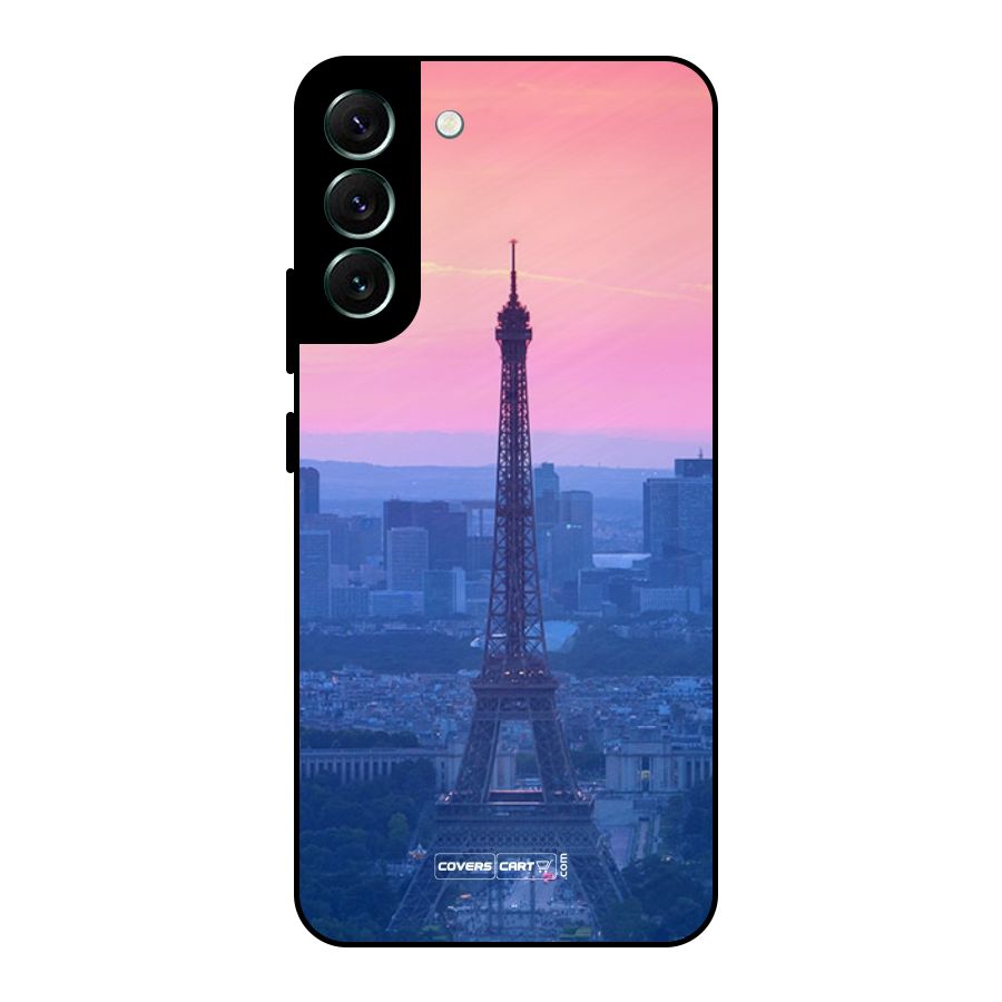 Paris Tower Metal Back Case for Galaxy S22 Plus 5G