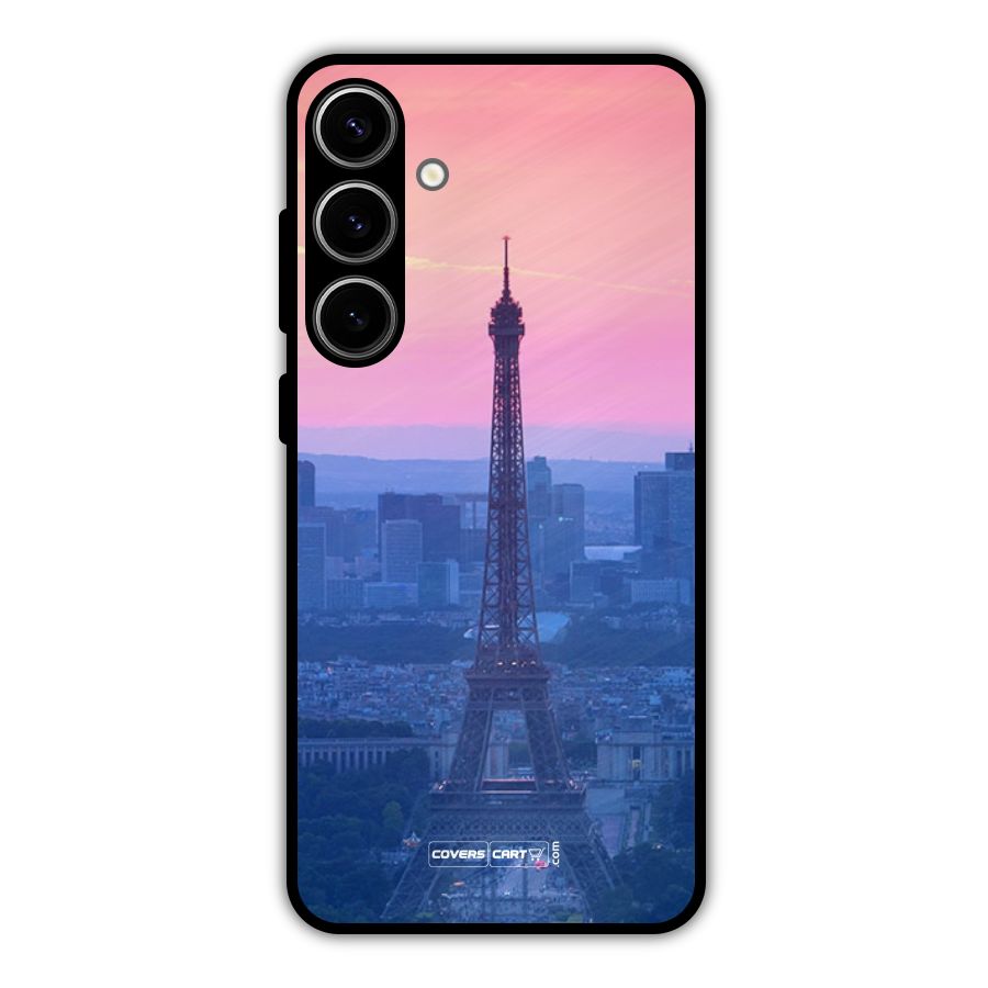 Paris Tower Metal Back Case for Galaxy S24 Plus