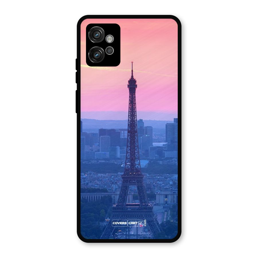 Paris Tower Metal Back Case for Moto G32