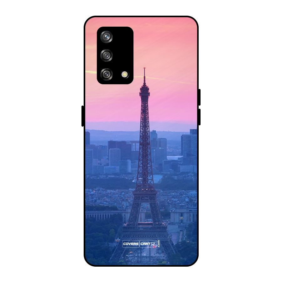Paris Tower Metal Back Case for Oppo F19