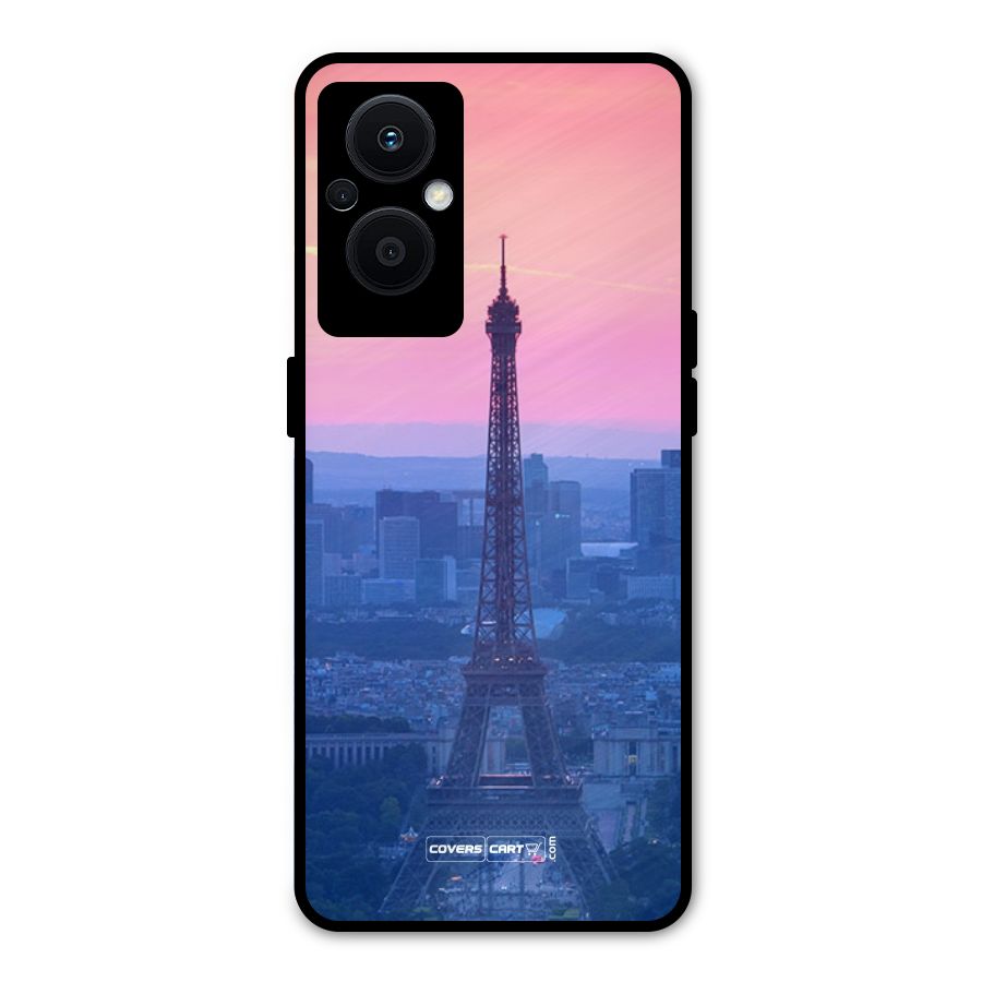 Paris Tower Metal Back Case for Oppo F21s Pro 5G