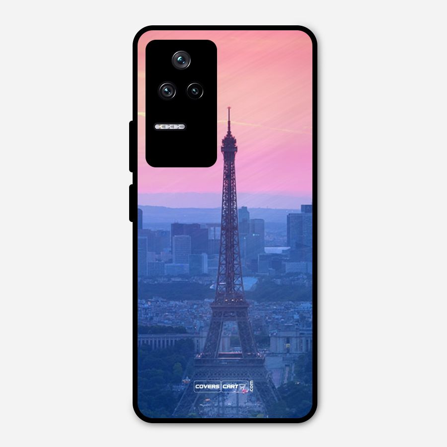 Paris Tower Metal Back Case for Poco F4 5G