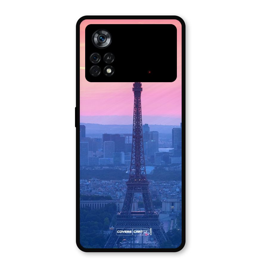 Paris Tower Metal Back Case for Poco X4 Pro 5G