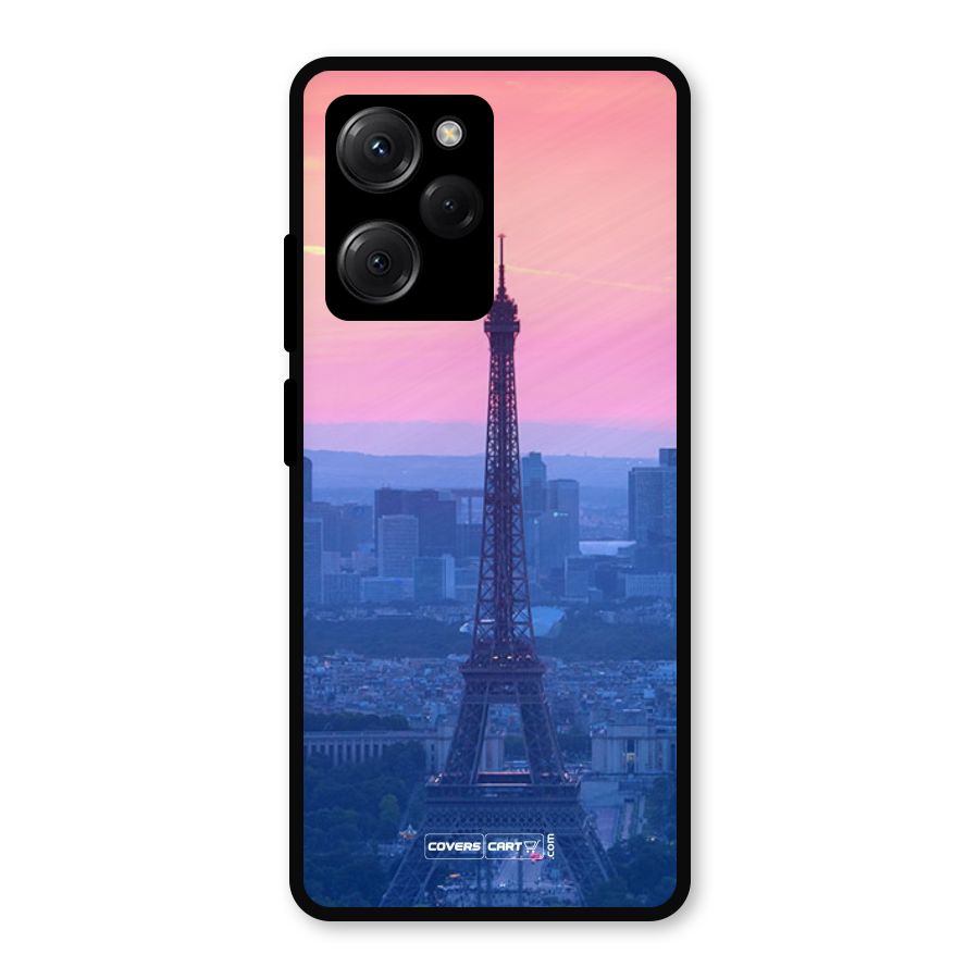 Paris Tower Metal Back Case for Poco X5 Pro