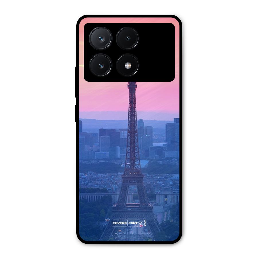 Paris Tower Metal Back Case for Poco X6 Pro
