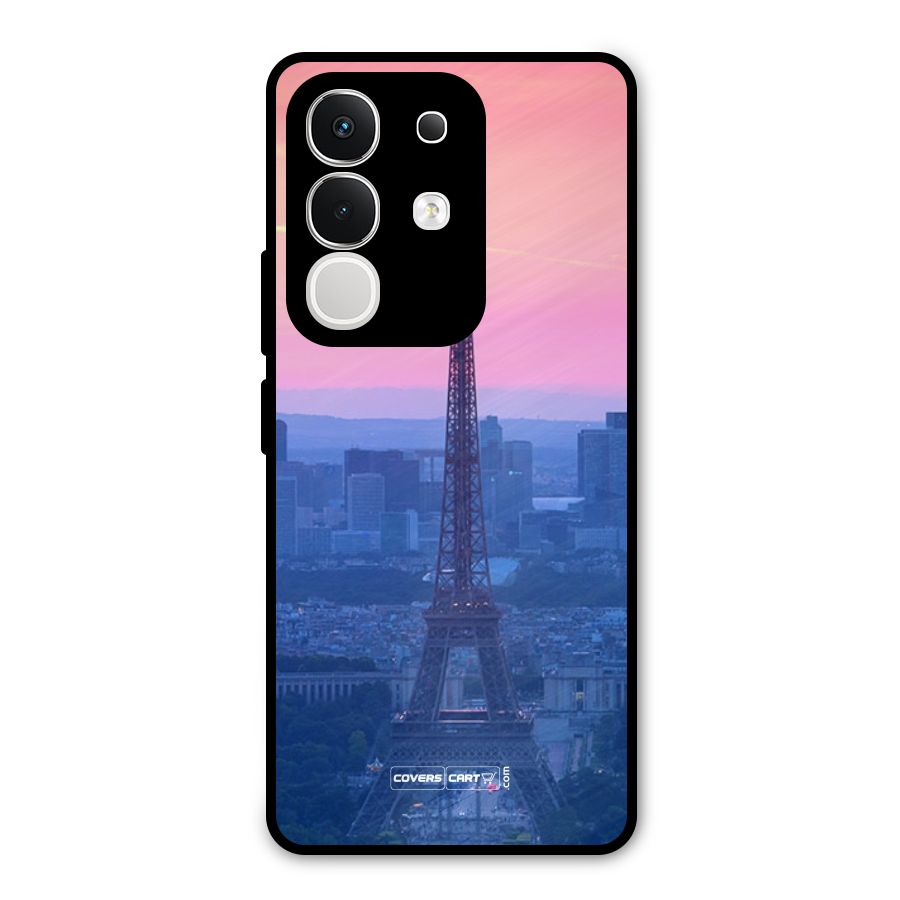 Paris Tower Metal Back Case for Vivo T4x