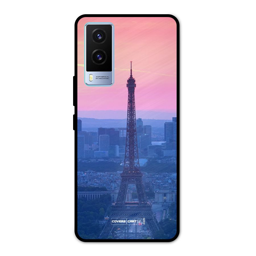 Paris Tower Metal Back Case for Vivo V21e 5G