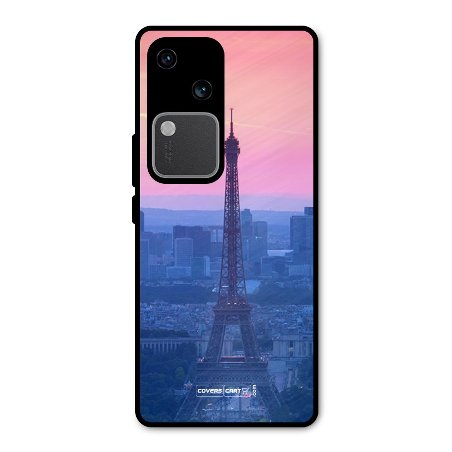 Paris Tower Metal Back Case for Vivo V30