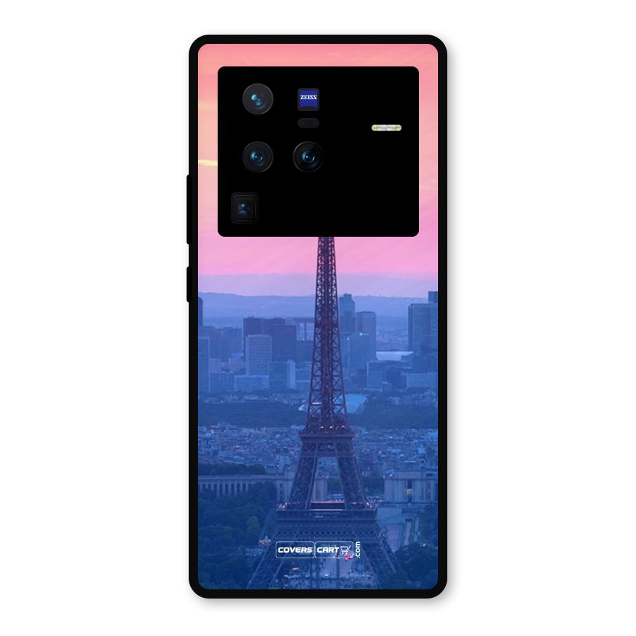 Paris Tower Metal Back Case for Vivo X80 Pro