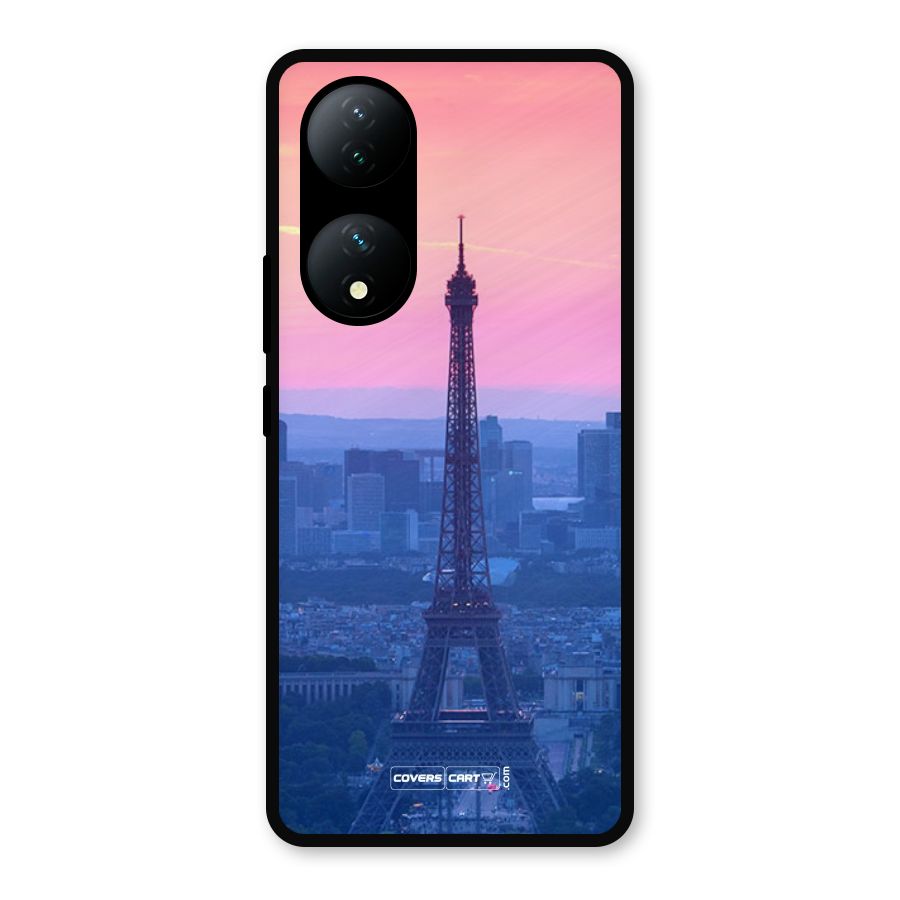 Paris Tower Metal Back Case for Vivo Y100a