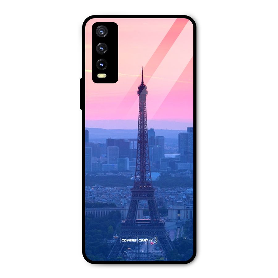 Paris Tower Metal Back Case for Vivo Y20g
