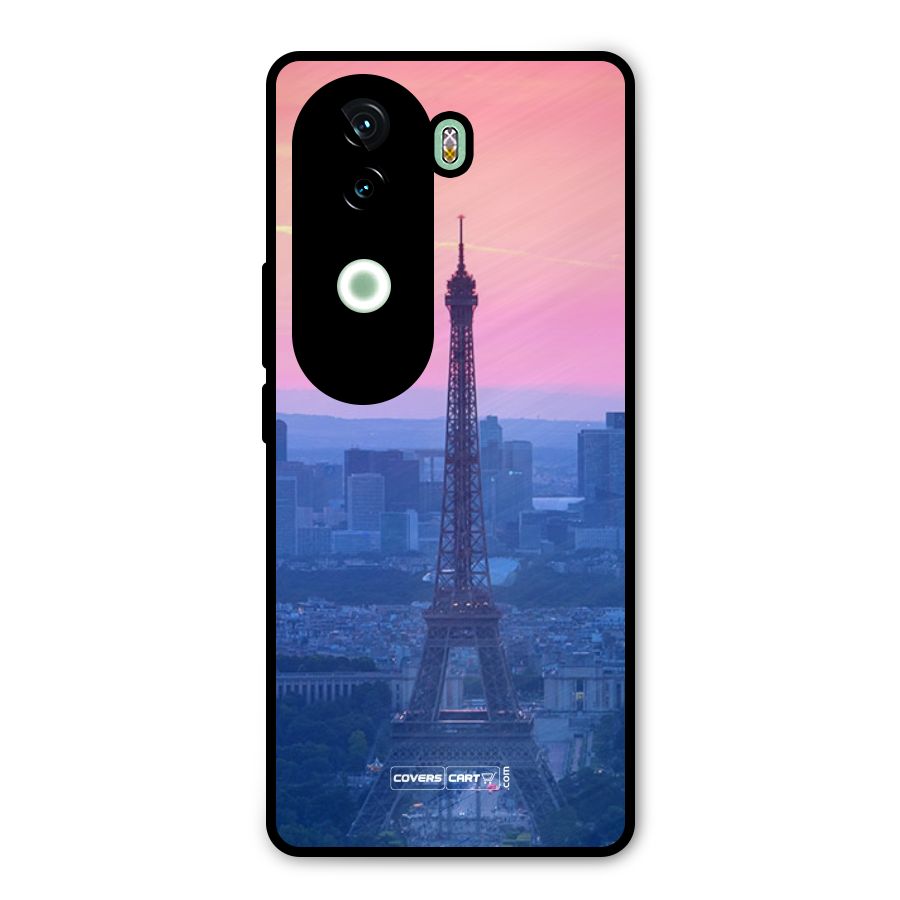 Paris Tower Metal Back Case for iQOO Z9s