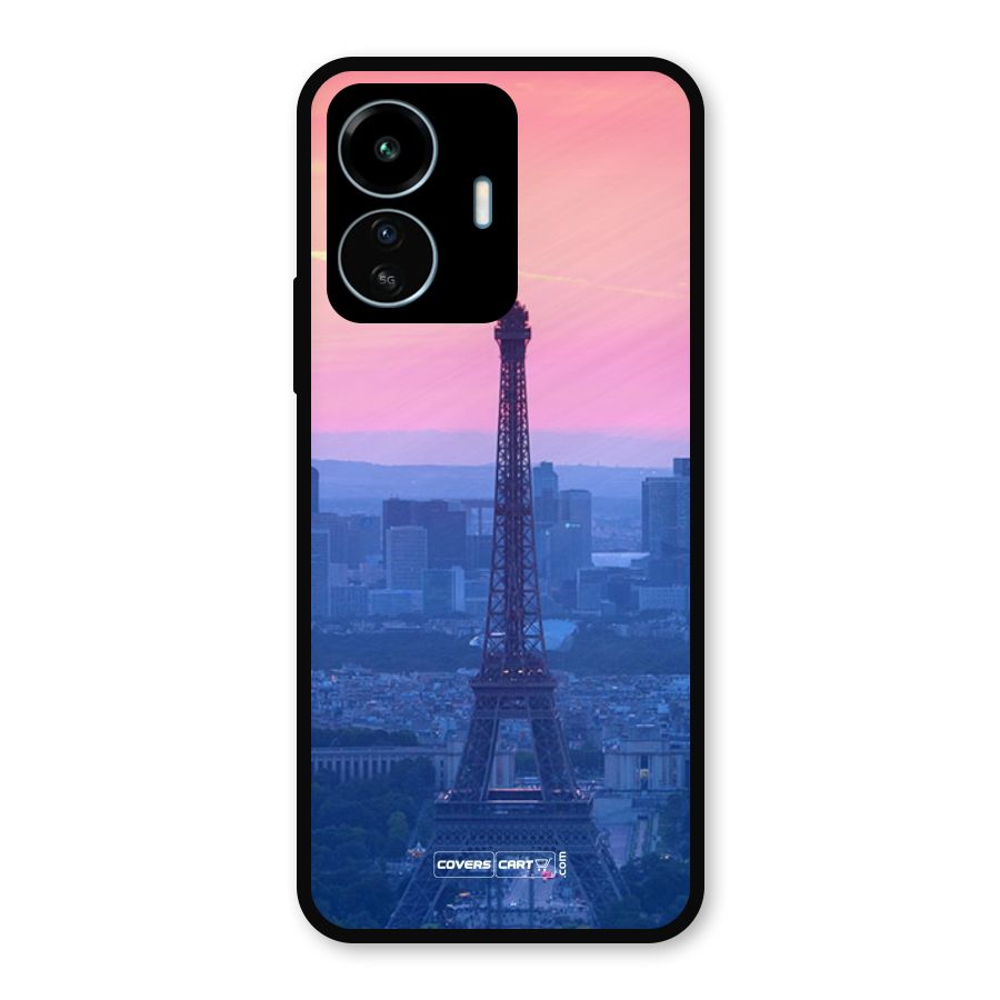 Paris Tower Metal Back Case for vivo iQOO Z6 Lite 5G