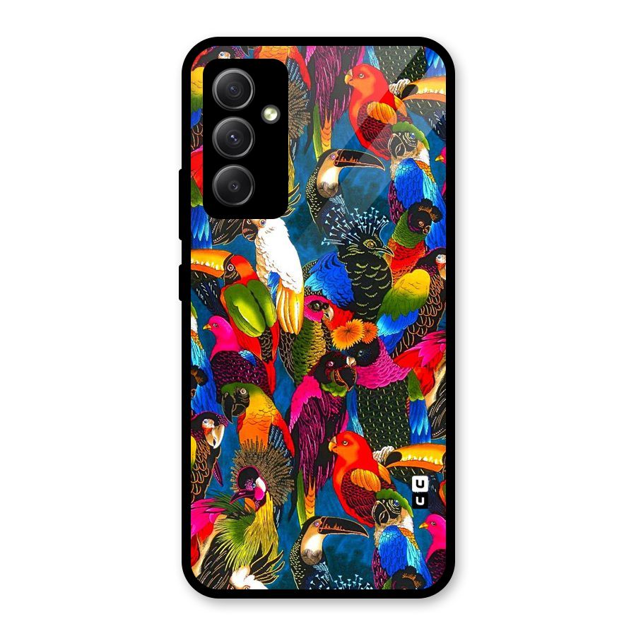 Parrot Art Glass Back Case for Galaxy A34