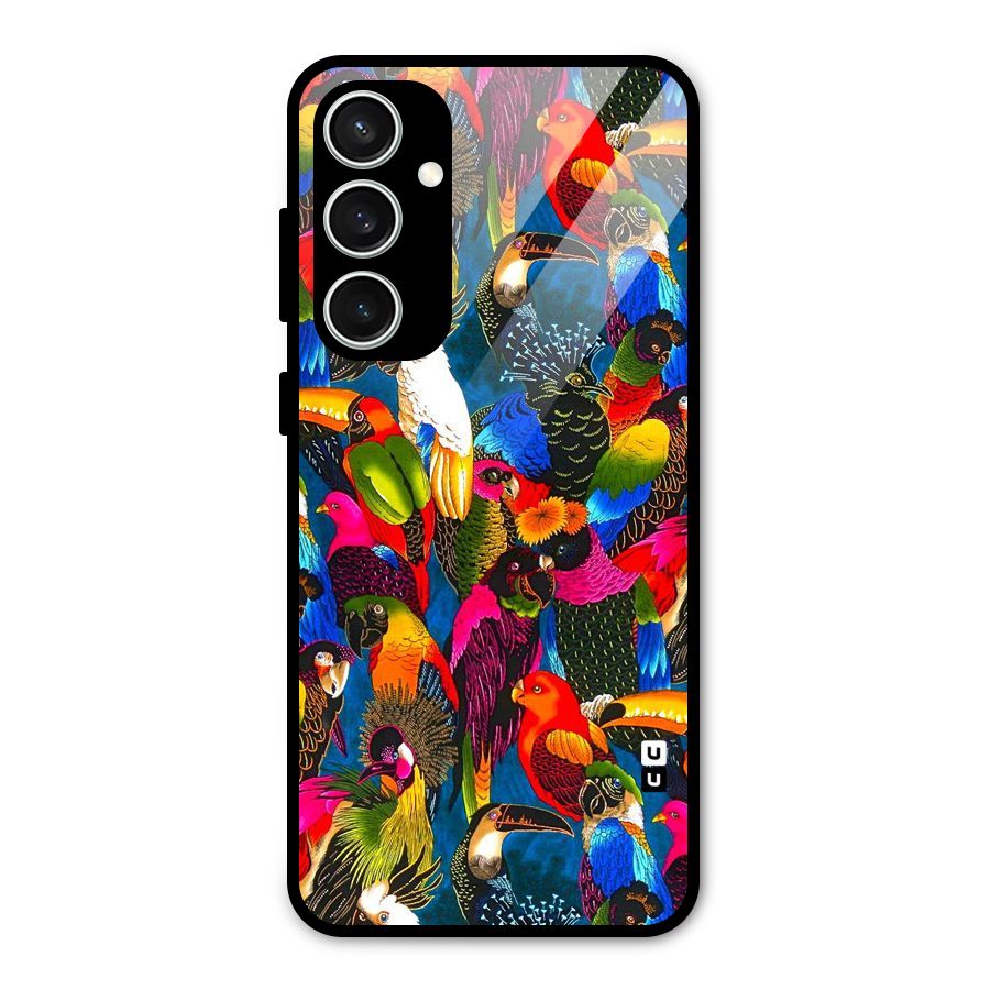 Parrot Art Glass Back Case for Galaxy S23 FE