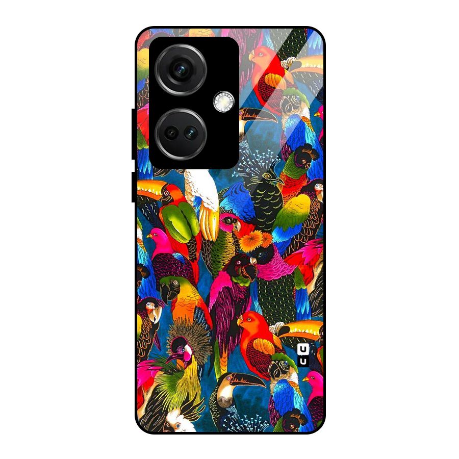 Parrot Art Glass Back Case for OnePlus Nord CE 3 5G