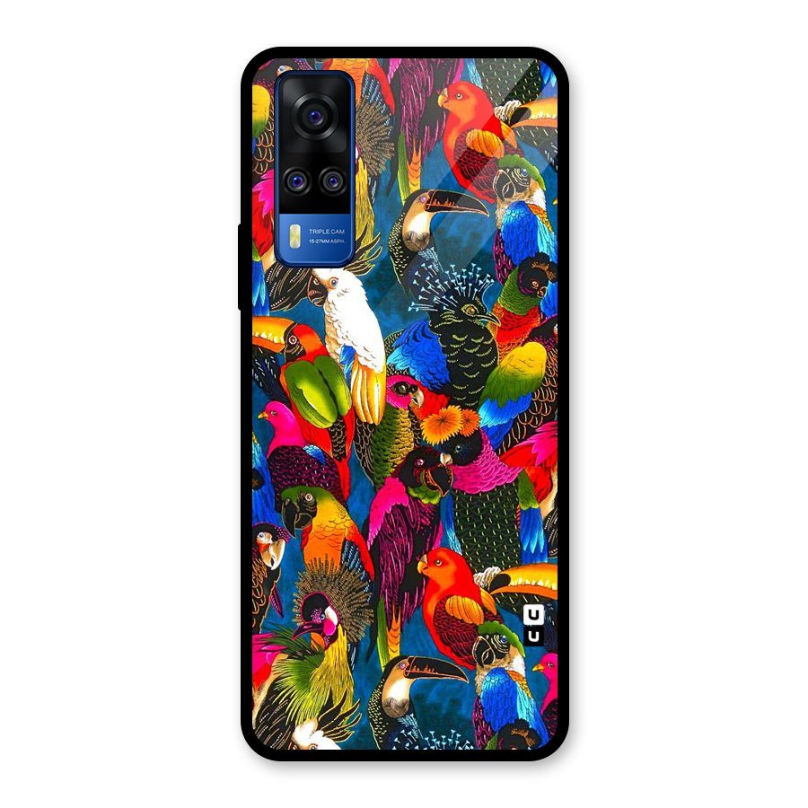 Parrot Art Glass Back Case for Vivo Y31