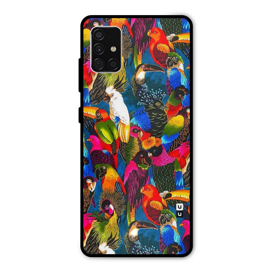 Parrot Art Metal Back Case for Galaxy A51