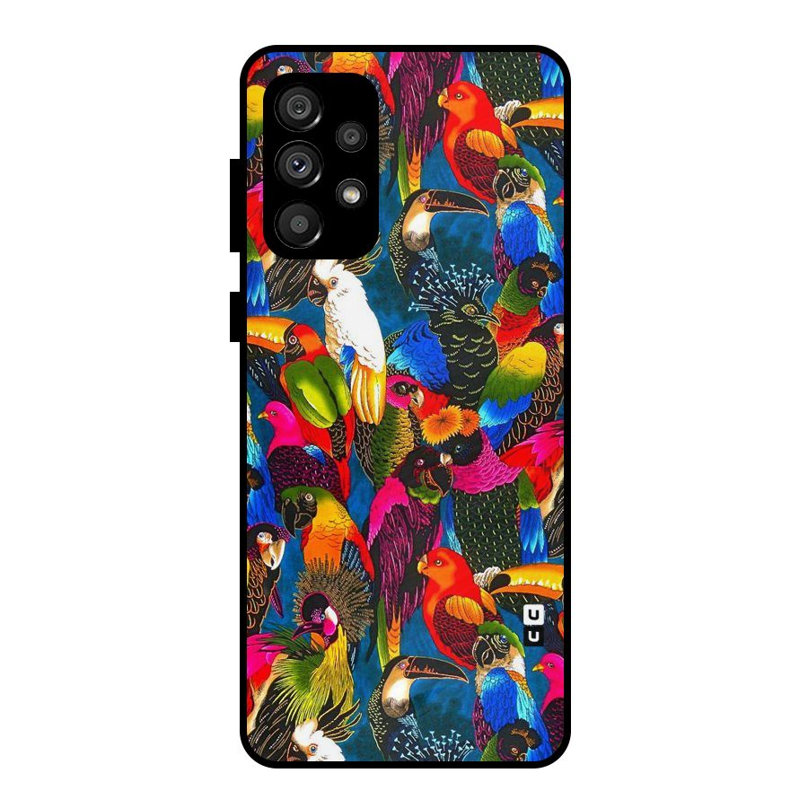 Parrot Art Metal Back Case for Galaxy A73 5G